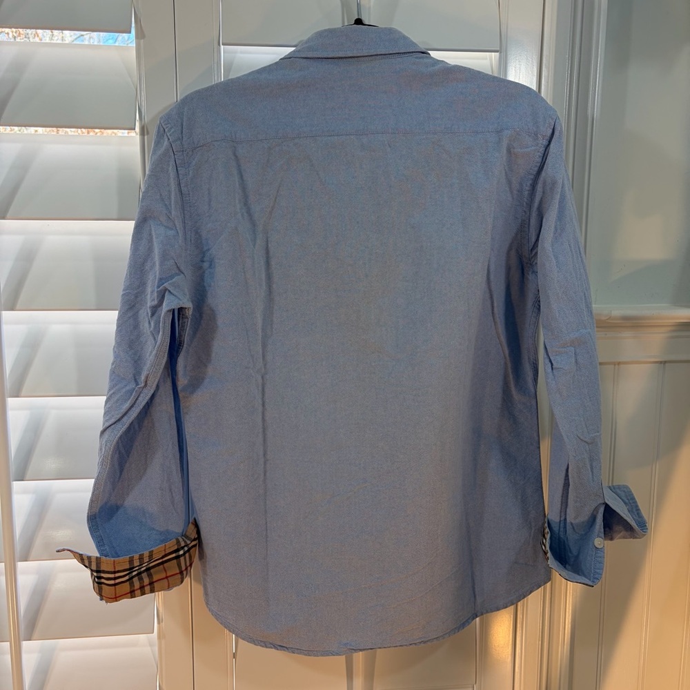 Burberry Light Blue Button Down Shirt - Picture 5 of 7